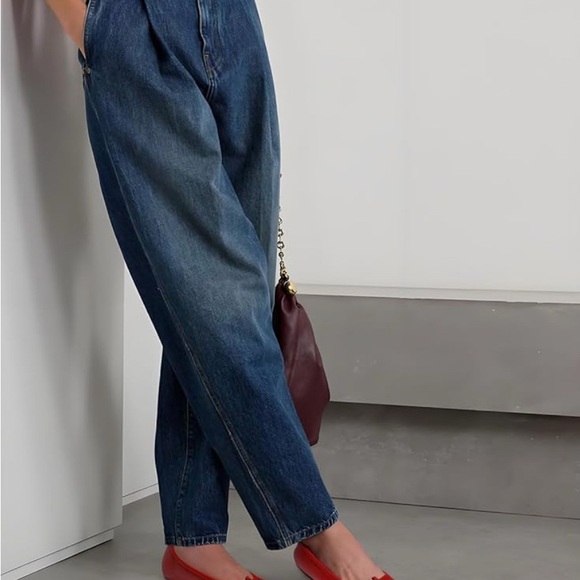 Tabi Ballet Flats Shoes for Women Rounde Toe Wide Width Split Toe Low Heel - Red - Picture 7 of 10